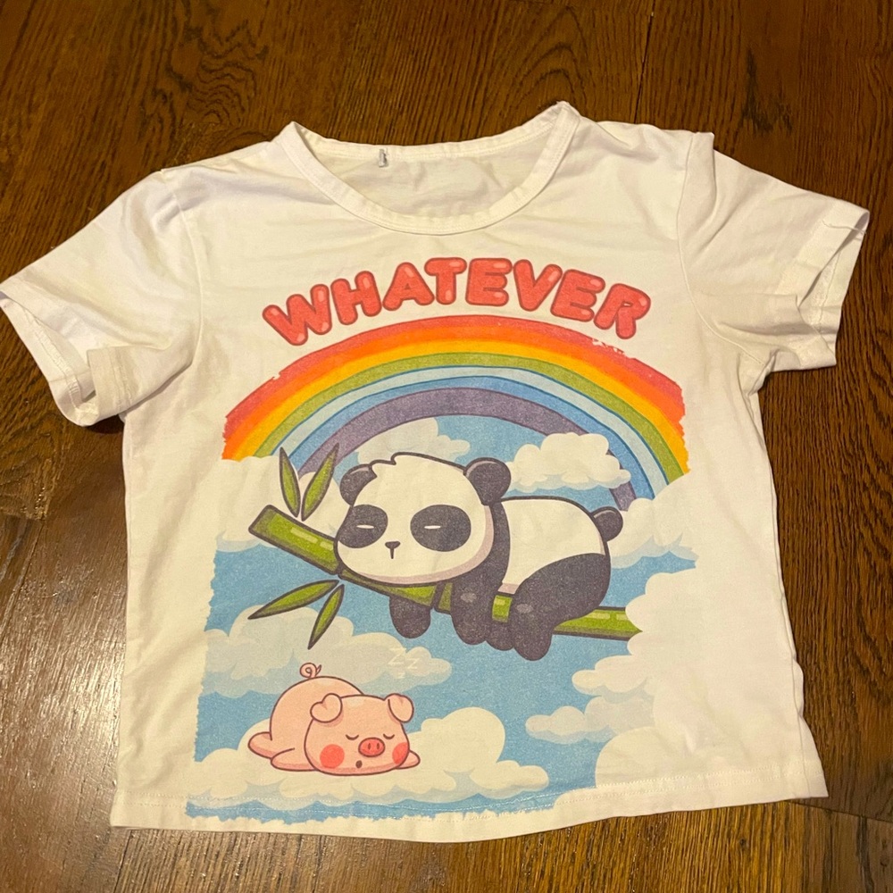 Adika rainbow panda top